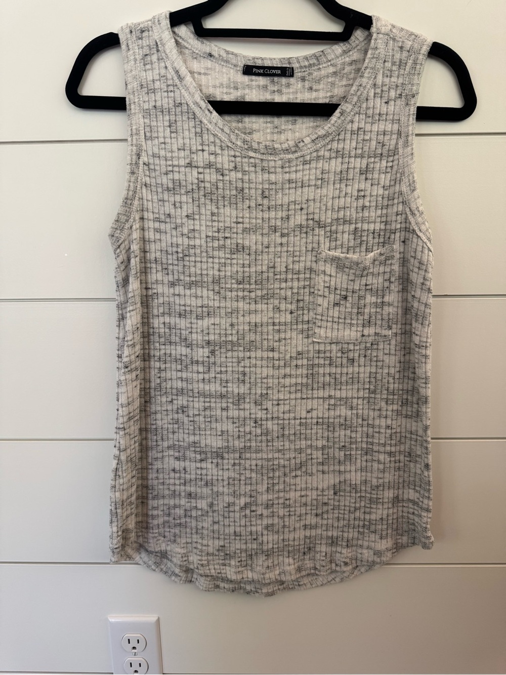 Pink Clover Heather Knit Kincade Pocket Knit Tank